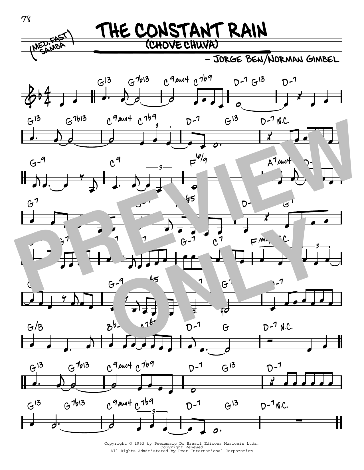 Produktgalerie: Seite 1 von 1 The Constant Rain (Chove Chuva), Norman Gimbel