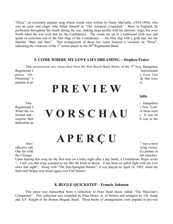 Produktgalerie: Seite 3 von 21 Civil War Brass Journal , , (Blechbläserquintett)