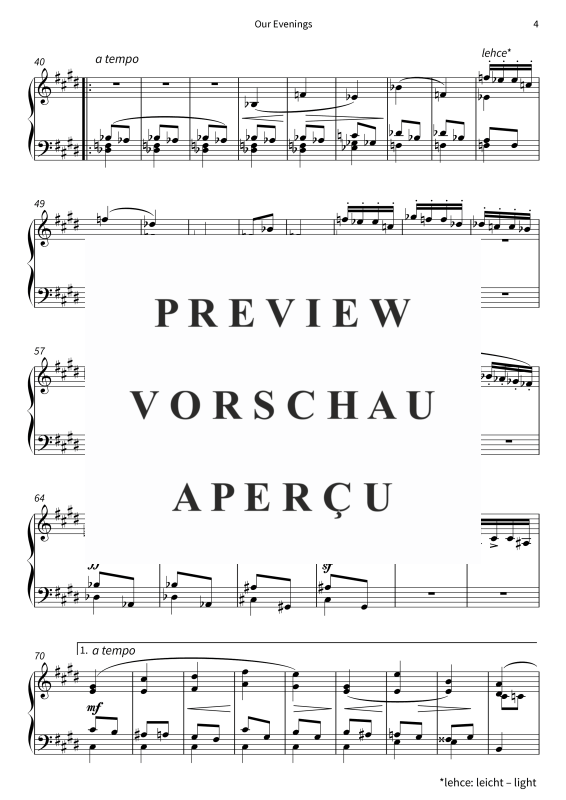 Product gallery: Page 6 of 8 Our Evenings - No. 1 from On the Overgrown Path, , Piano Solo