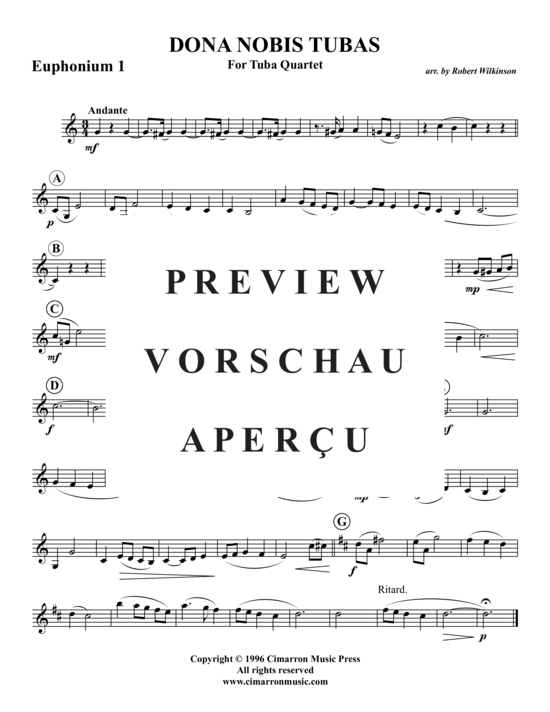 Product gallery: Page 5 of 9 Dona Nobis Tubas , , (Tuba Quartet: 2x Baritone, 2xTuba)