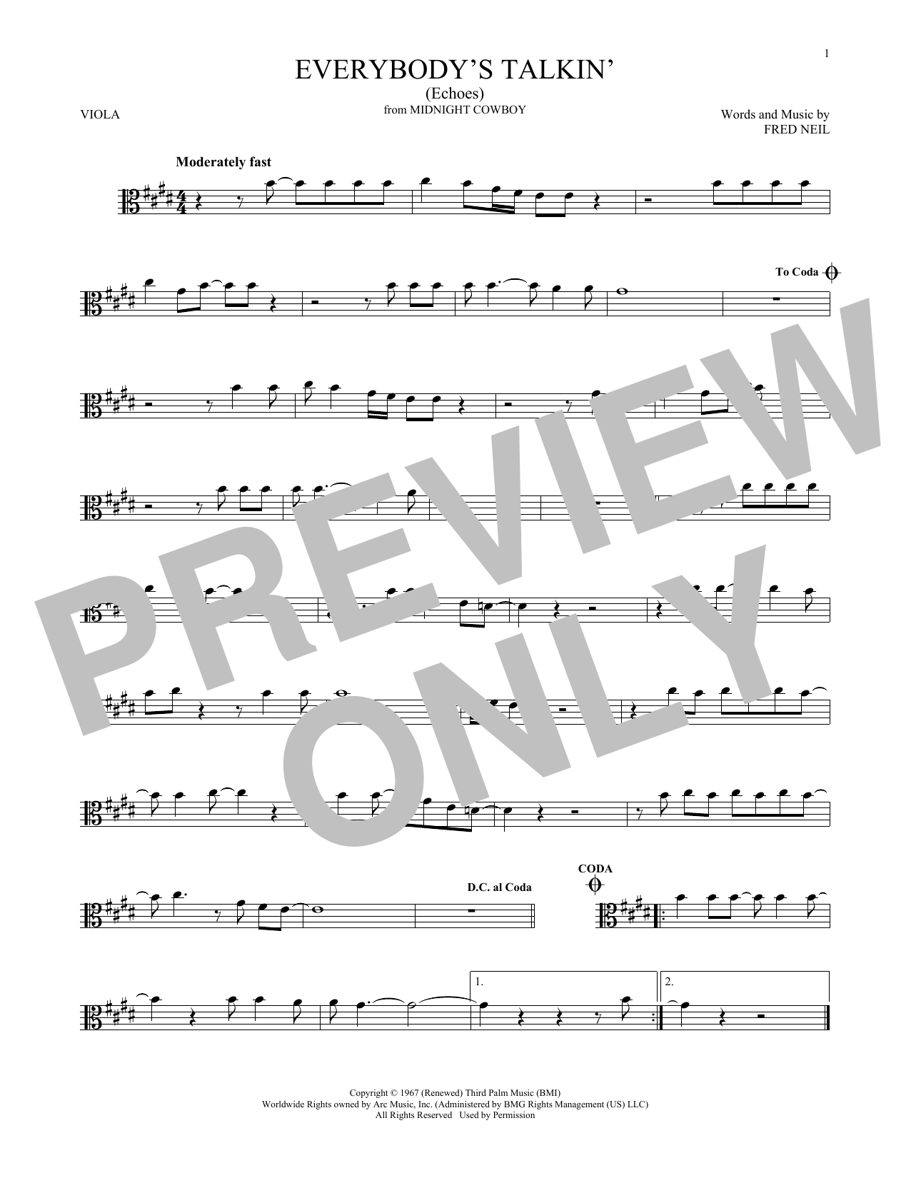Product gallery: Page 1 of 1 Everybody's Talkin' (Echoes), Harry Nilsson
