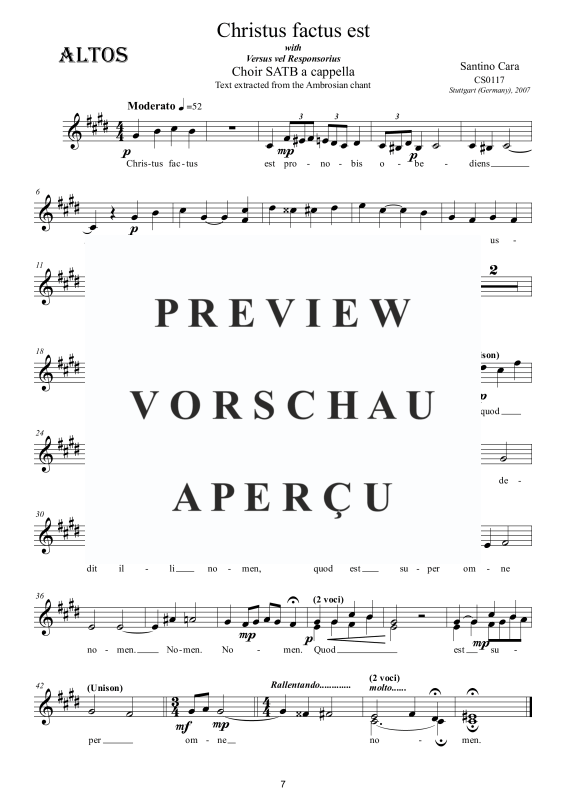 Produktgalerie: Seite 8 von 11 Christus factus est - Ambrosianischer Gesang, , Gemischter Chor