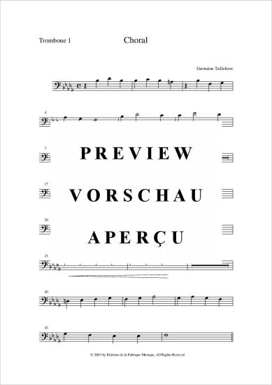 Product gallery: Page 11 of 11 Choral , , (trumpet in C, trombone + organ)