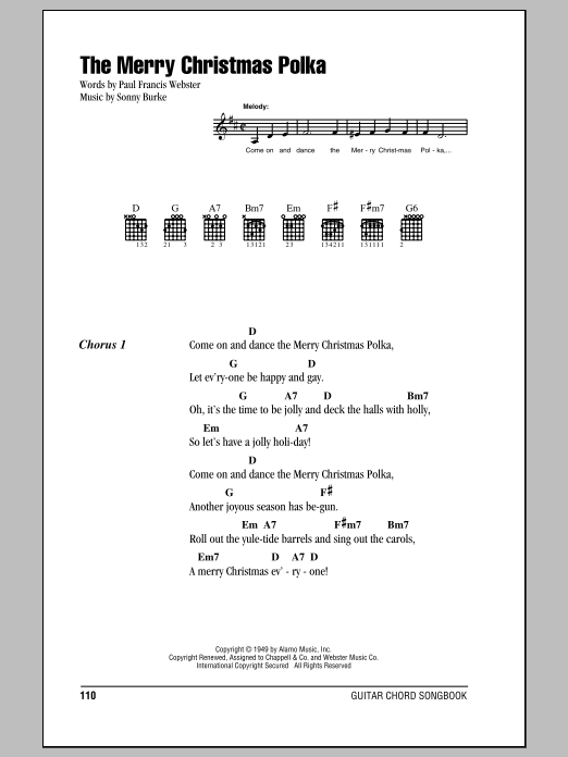 Product gallery: Page 1 of 1 The Merry Christmas Polka, Paul Francis Webster