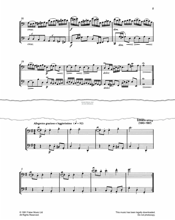 Produktgalerie: Seite 1 von 1 Grandma's Minuet, Edvard Grieg, Fagott