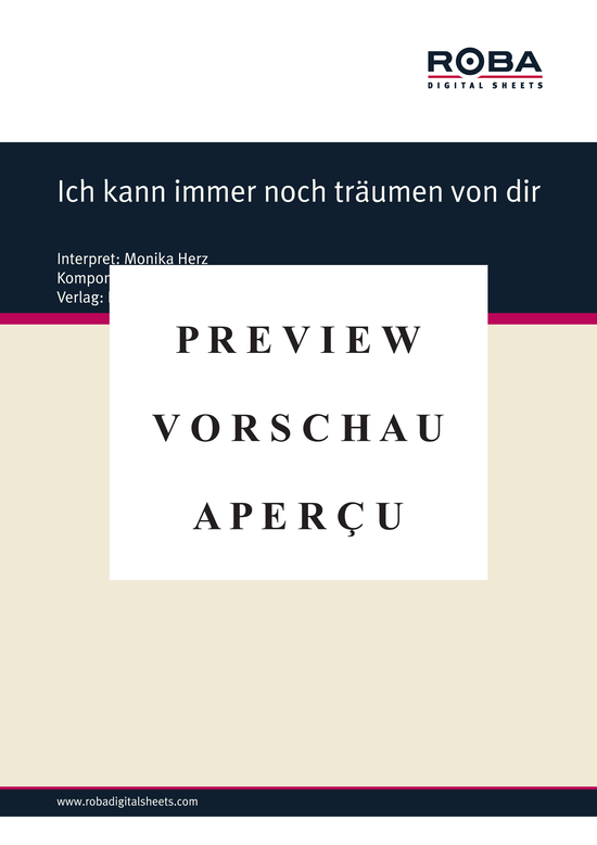 Product gallery: Page 2 of 3 Ich kann immer noch träumen von dir , Herz, Monika , Piano and Voice