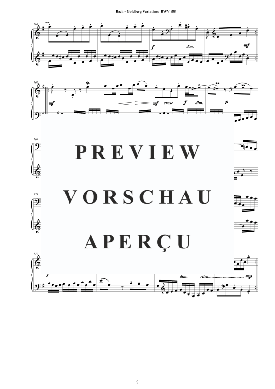 Produktgalerie: Seite 10 von 11 Goldberg Variationen BWV 988, , Klavier Solo