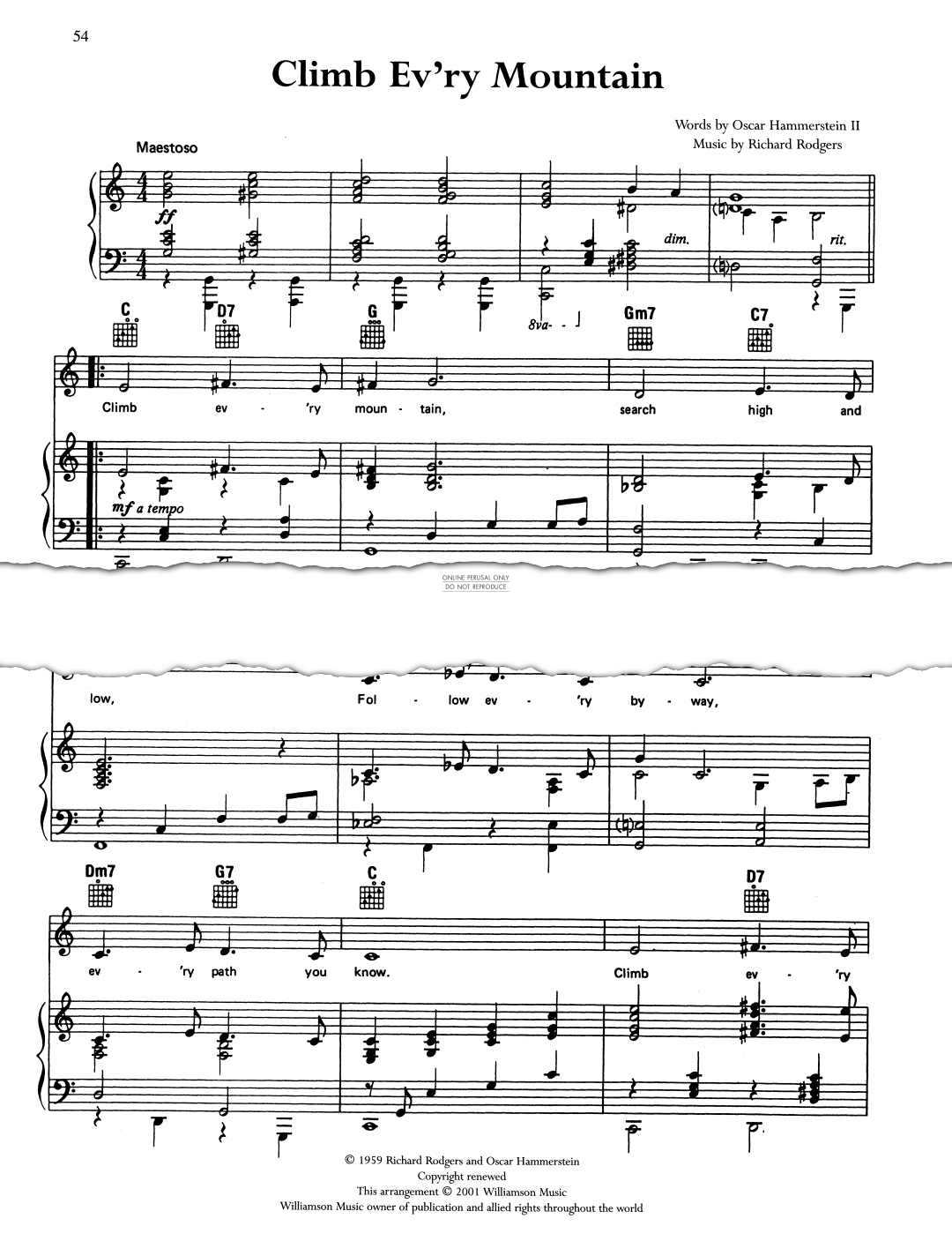 Product gallery: Page 1 of 1 Climb Ev'ry Mountain, Richard Rogers