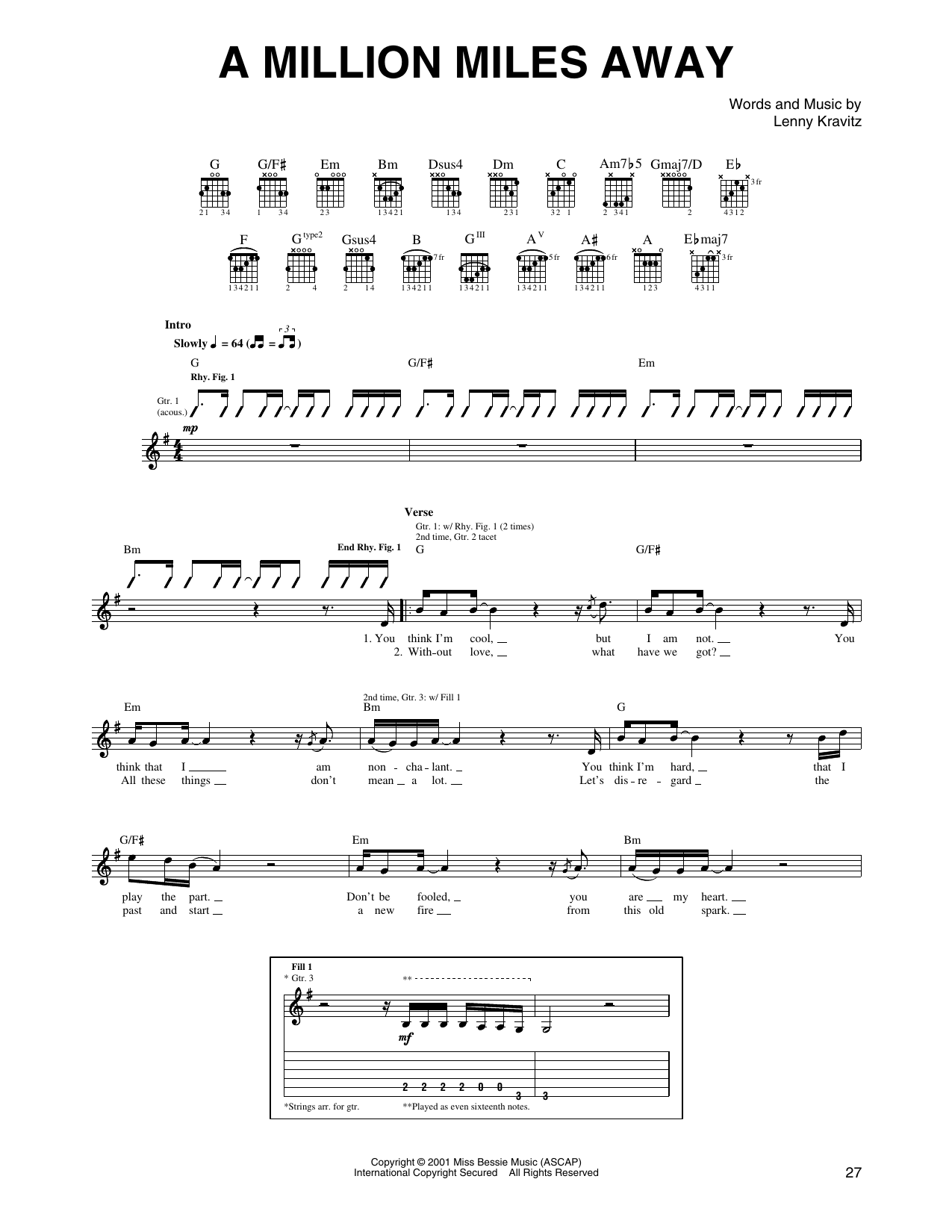 Produktbild zu: A Million Miles Away