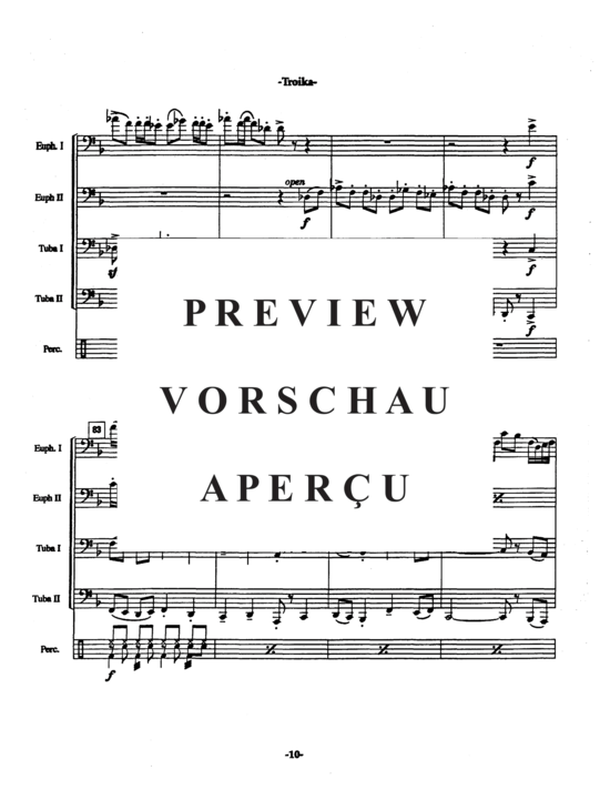 Product gallery: Page 14 of 21 Troika , , (Tuba Quartett EETT + opt. Percussion)