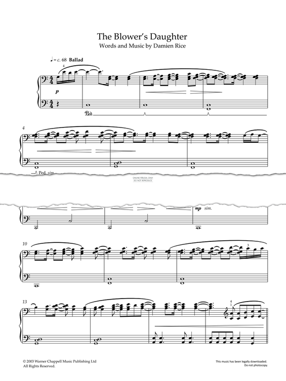 Product gallery: Page 1 of 1 The Blower's Daughter, Damien Rice