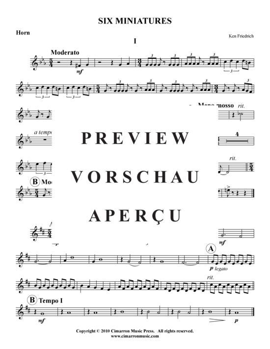 Produktgalerie: Seite 16 von 21 Six Miniatures , , (Blechbläserquintett)