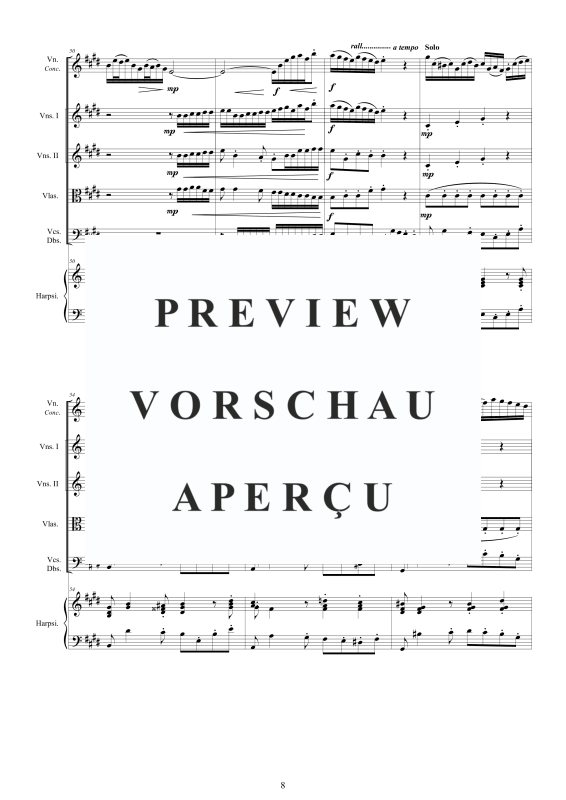 Product gallery: Page 9 of 11 Violin Concerto in E major BWV 1042, , Mixed Ensemble: Violin, Strings and Harpsichord Bc