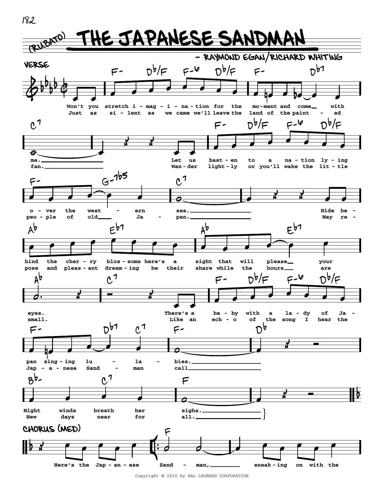 Product picture to: The Japanese Sandman (arr. Robert Rawlins)