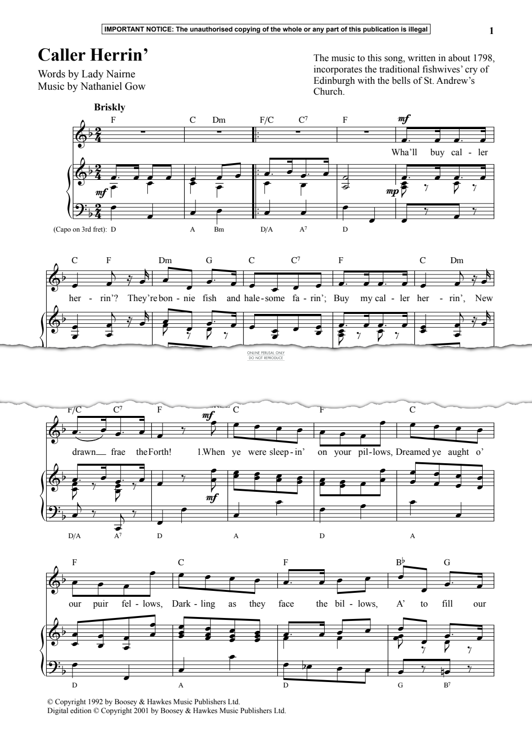 Produktgalerie: Seite 1 von 1 Caller Herrin’, Nathaniel Gow, Gesang, Klavier