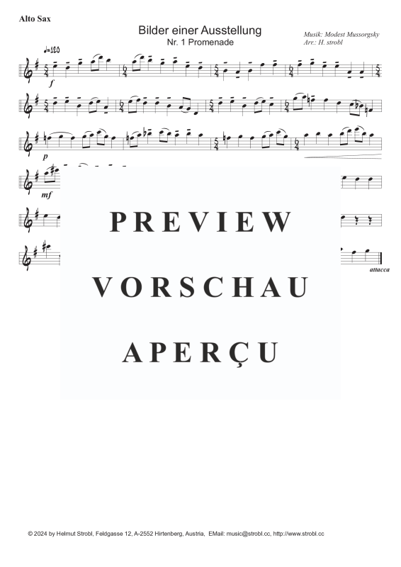 Produktgalerie: Seite 6 von 9 Promenade, , Saxophon Quintett