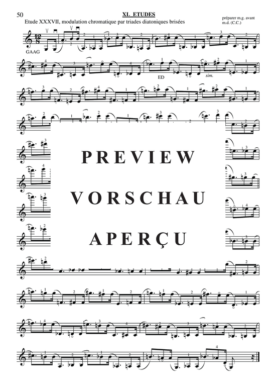 gallery: 40 Études for Violin , , (Geige Solo)