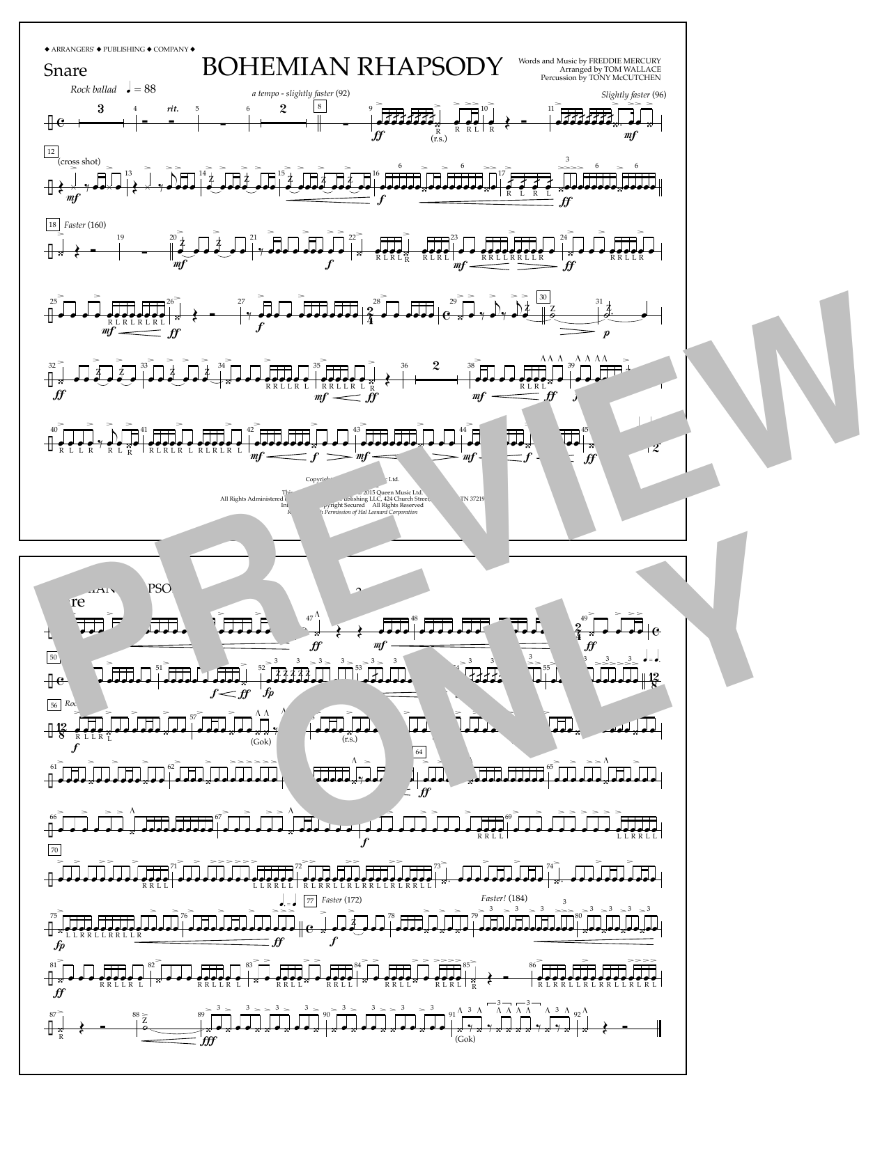 Produktbild zu: Bohemian Rhapsody - Snare