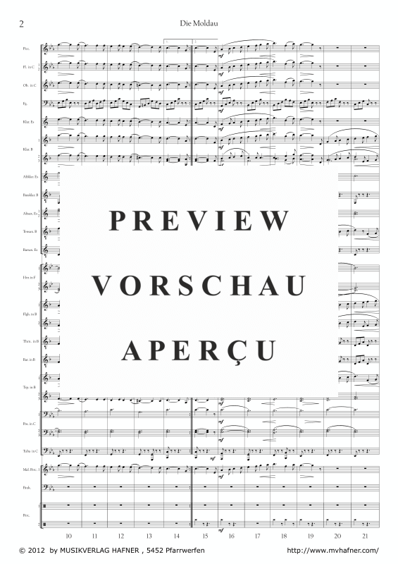Product gallery: Page 7 of 11 Die Moldau, , (large wind orchestra)