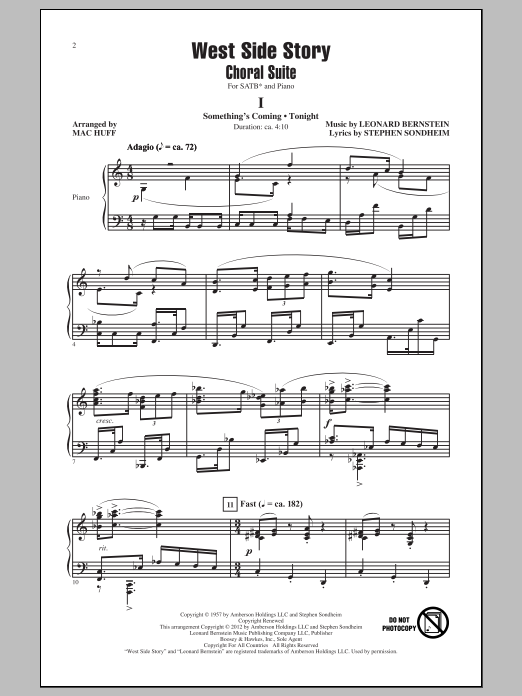Product picture to: West Side Story (Choral Suite) (arr. Mac Huff)