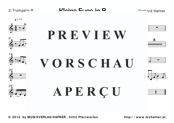 Produktgalerie: Seite 8 von 11 Kleine Fuge in B für 5 Blechbläser, , (Blechbläser Quintett)
