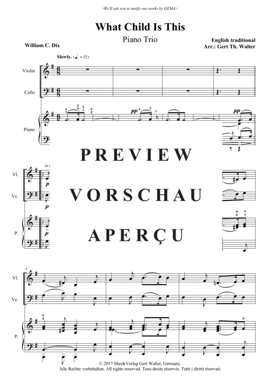 Product gallery: Page 2 of 3 What Child Is This , , (violin, cello + piano)