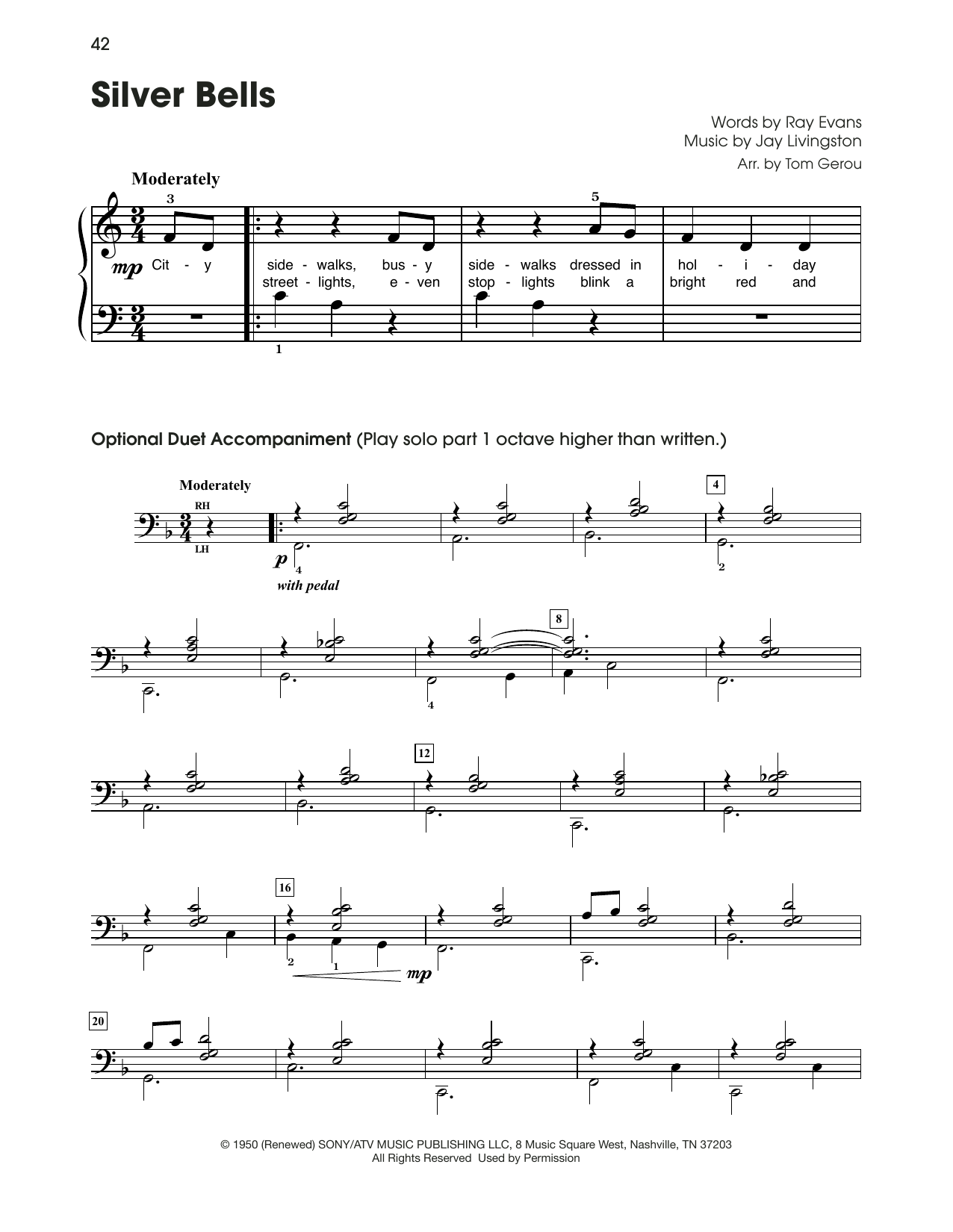 Product picture to: Silver Bells (arr. Tom Gerou)