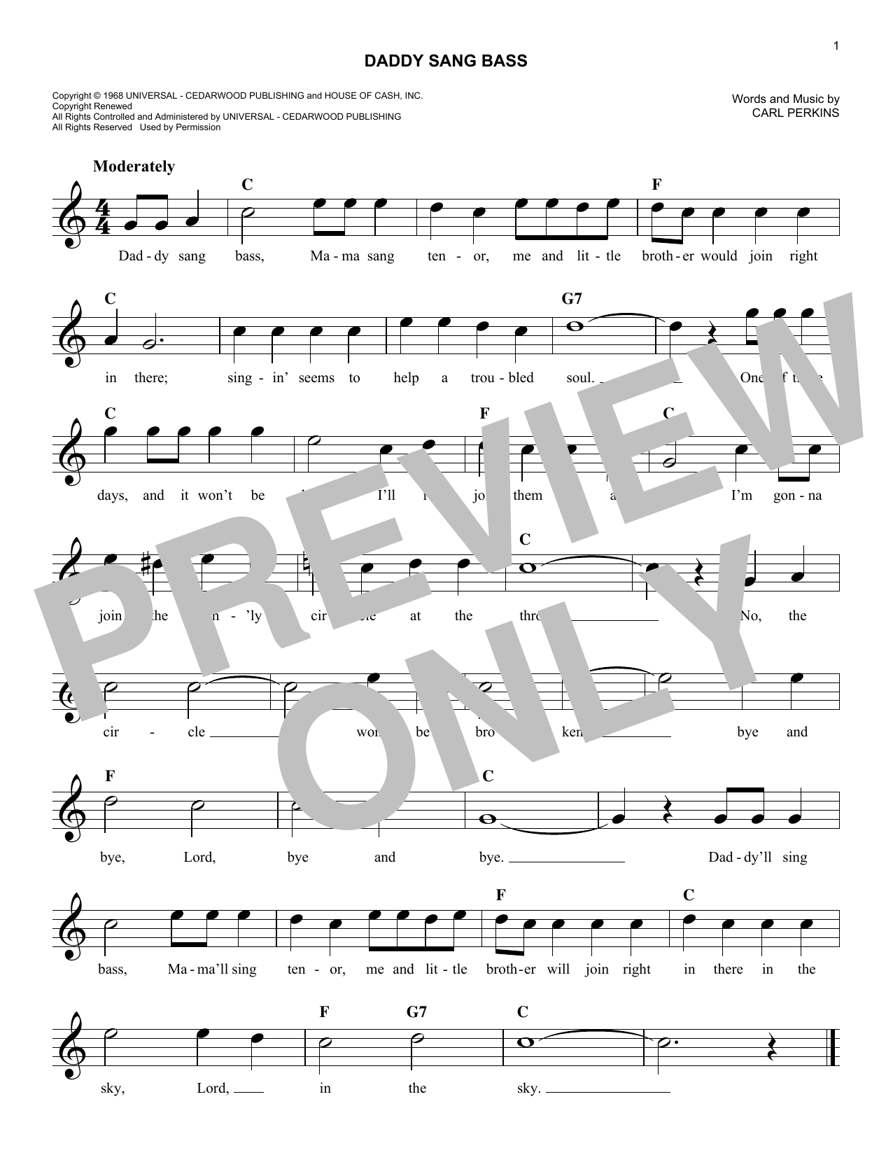 Produktbild zu: Daddy Sang Bass