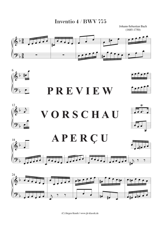 gallery: 15 zweistimmige Inventionen BWV 772-786 , , (Klavier/Cembalo/Orgel Solo)