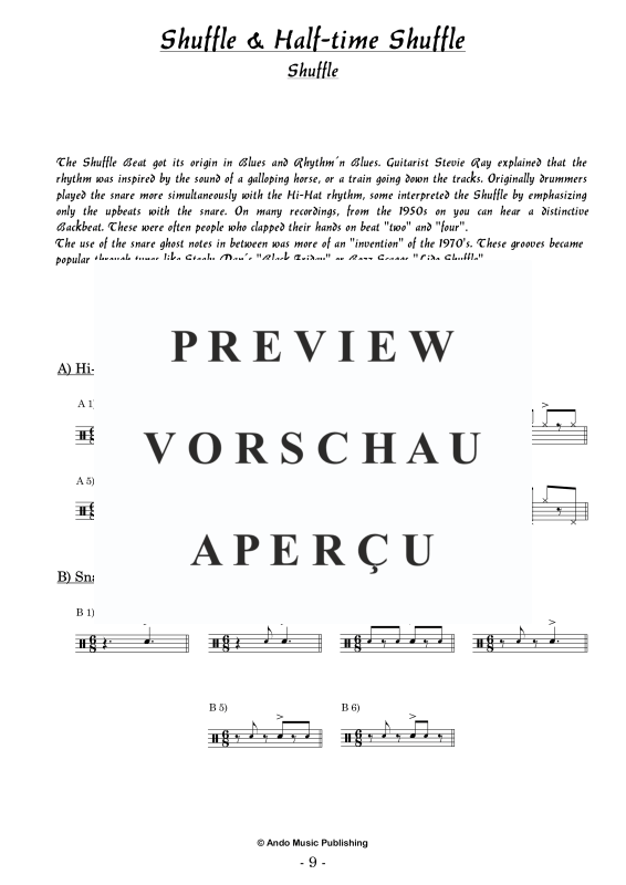 Produktgalerie: Seite 11 von 11 Groove-Coordination for Drumset Volume 1, , Drum Set - Pop Edition