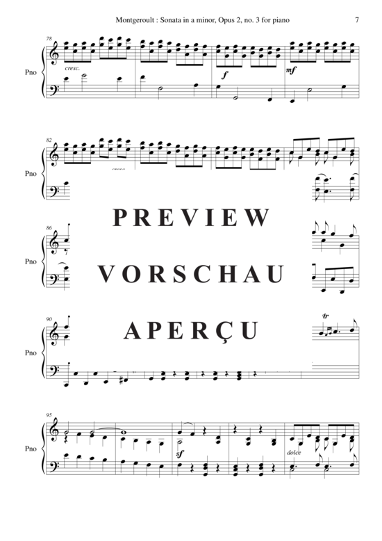 Product gallery: Page 8 of 21 Sonata in a minor, Opus 2 no. 3 , Nicolas Horvath, Piano Solo