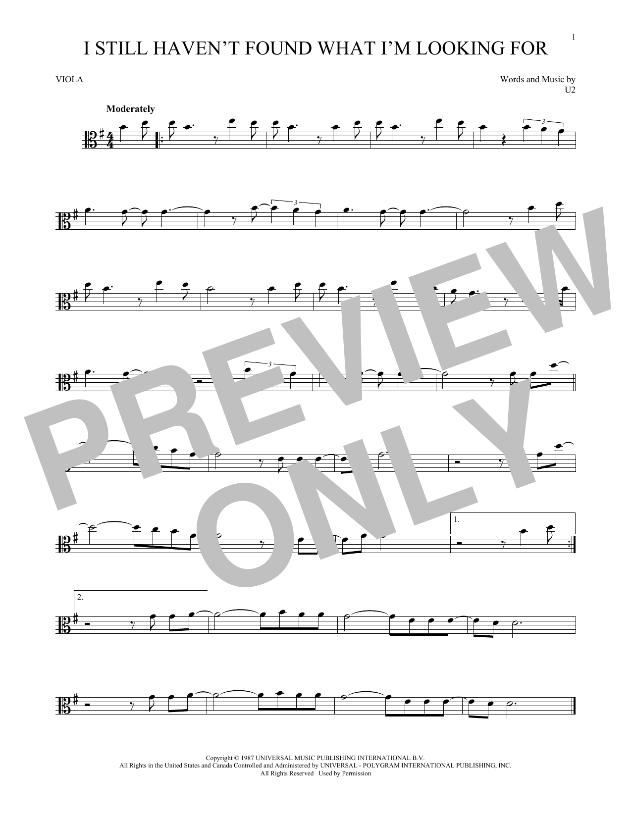 Product gallery: Page 1 of 1 I Still Haven't Found What I'm Looking For, U2
