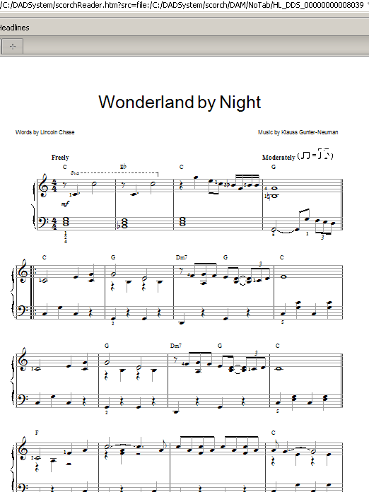 Produktgalerie: Seite 1 von 1 Wonderland By Night, Bert Kaempfert, Klavier