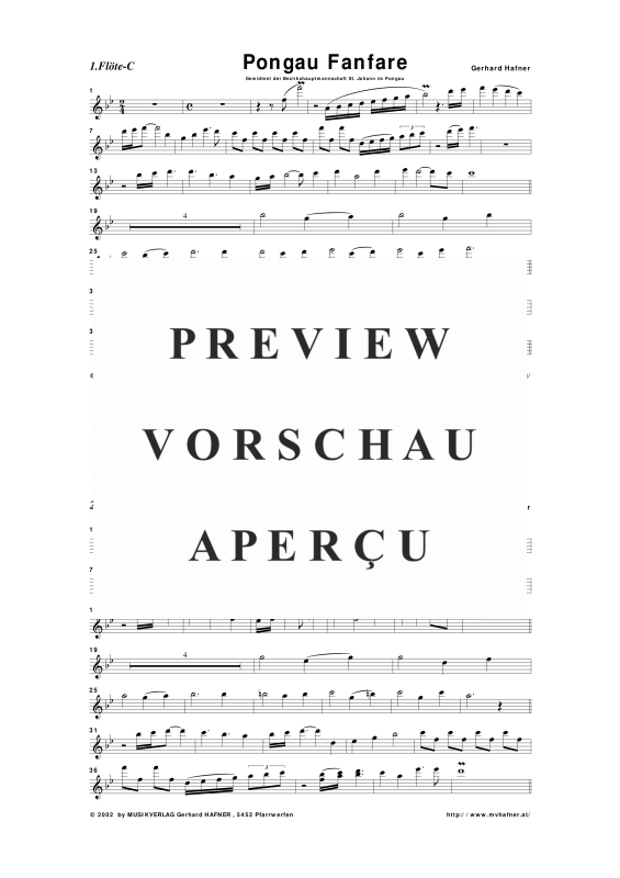 Product gallery: Page 10 of 11 Pongau-Fanfare, , (large wind orchestra)