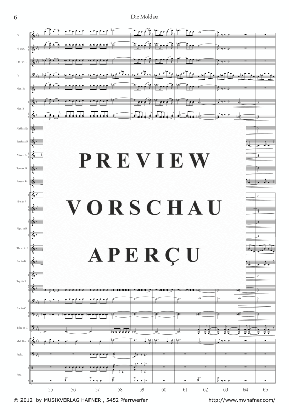 Product gallery: Page 11 of 11 Die Moldau, , (large wind orchestra)