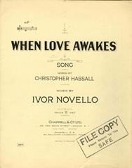 cover: When Love Awakes, Ivor Novello