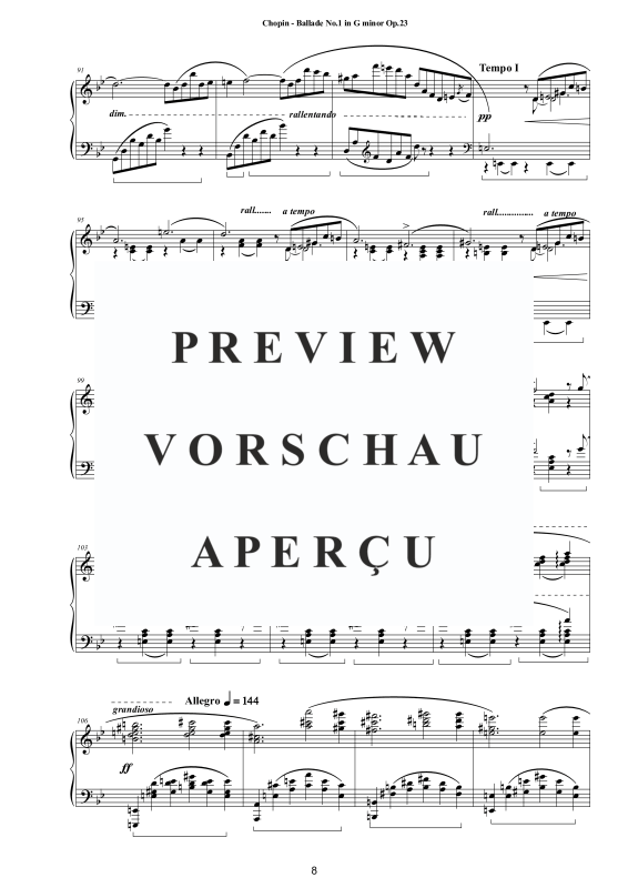 Produktgalerie: Seite 9 von 11 4 Balladen für Klavier - Vollständige Partituren, , Klavier Solo