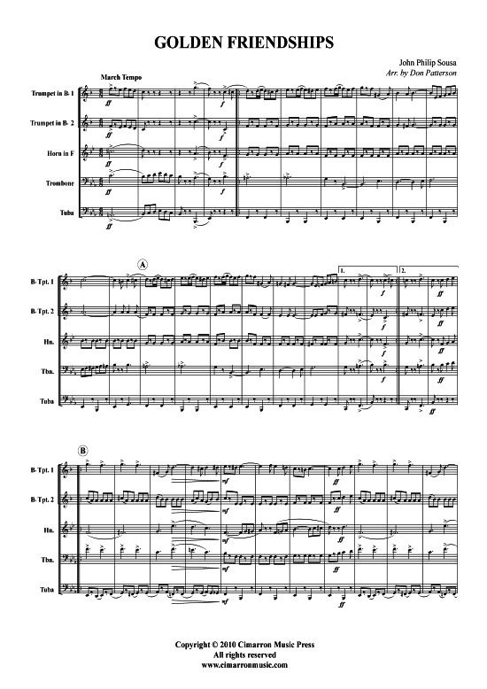 Produktbild zu: Golden Friendships Henry Fillmore