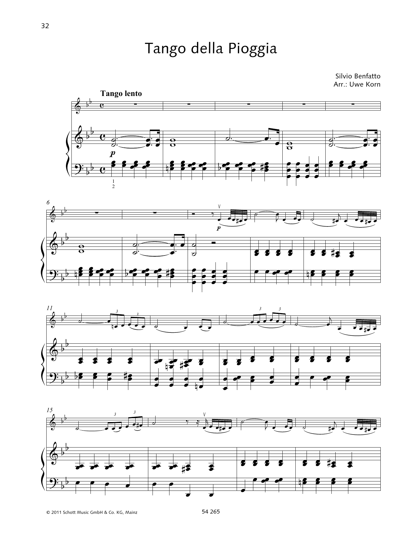 Produktbild zu: Tango della Piogga