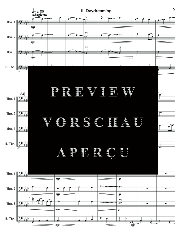 Product gallery: Page 9 of 11 Escapades, , (Trombone quartet)