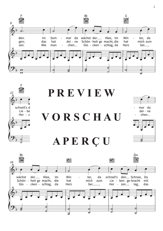 Produktgalerie: Seite 5 von 6 Ade zur guten Nacht - Wiegenlied, , (Gesang + Klavier, Gitarre)