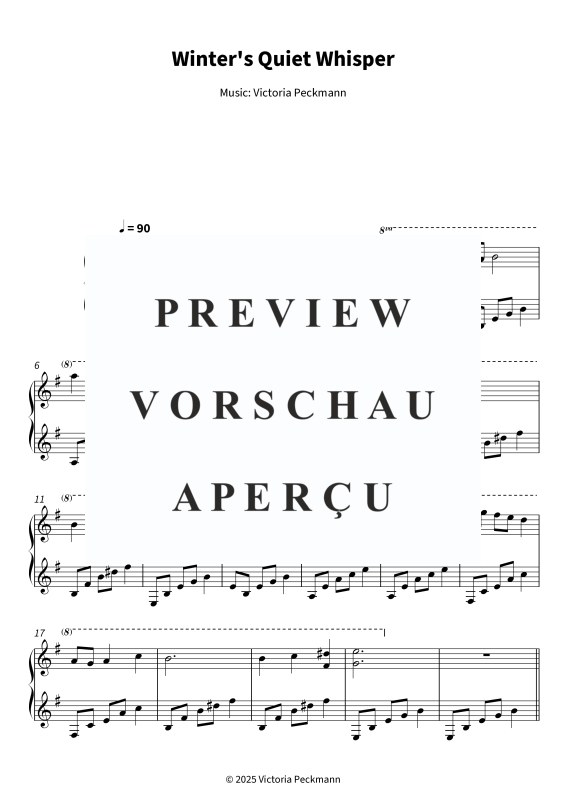 gallery: Winter´s Quiet Whisper, Victoria Peckmann, Klavier Solo