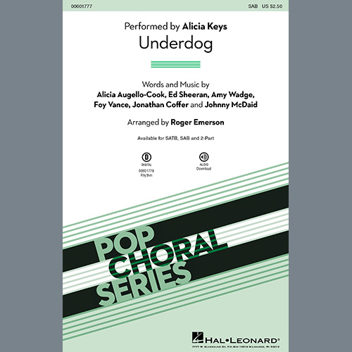 cover: Underdog (arr. Roger Emerson), Alicia Keys, Chor
