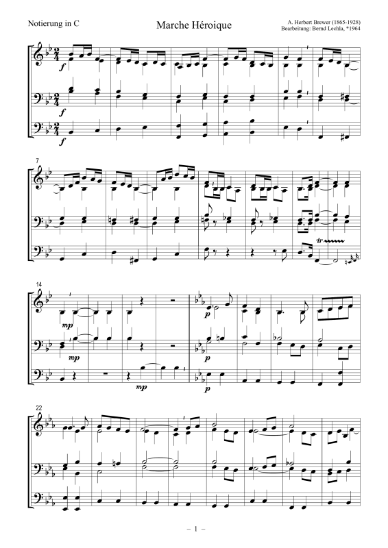 Produktbild zu: Marche HéroiqueAlfred Herbert Brewer