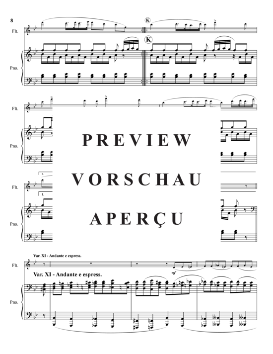 Product gallery: Page 9 of 15 Variationen auf Händel-Themen , , (flute + piano)