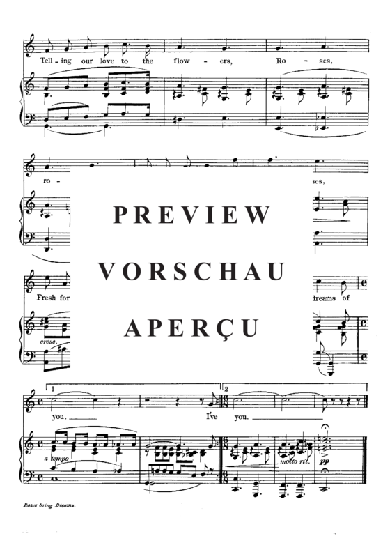 Produktgalerie: Seite 5 von 8 Roses Bring Dreams Of You , Popular Standard, Klavier und Gesang