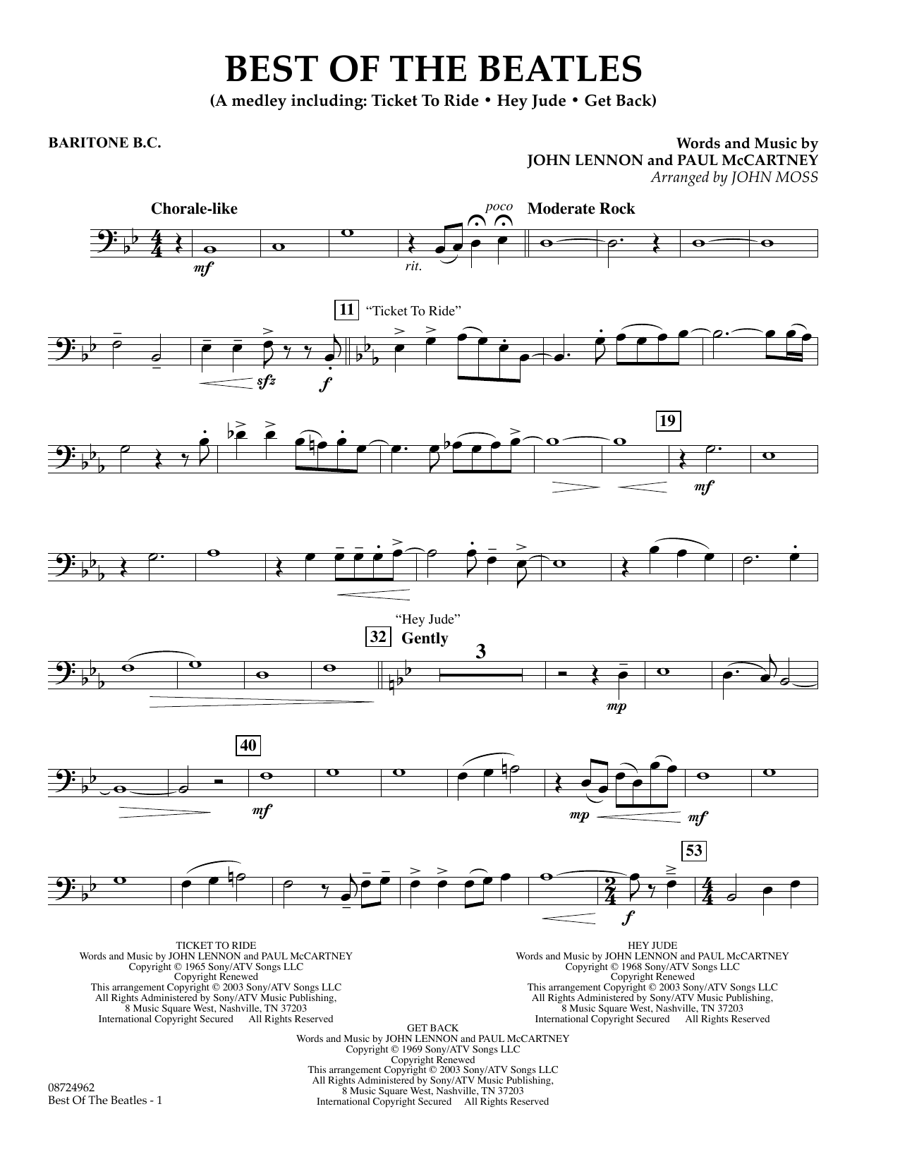 Produktgalerie: Seite 1 von 1 Best of the Beatles - Baritone B.C., John Moss, Ensemble