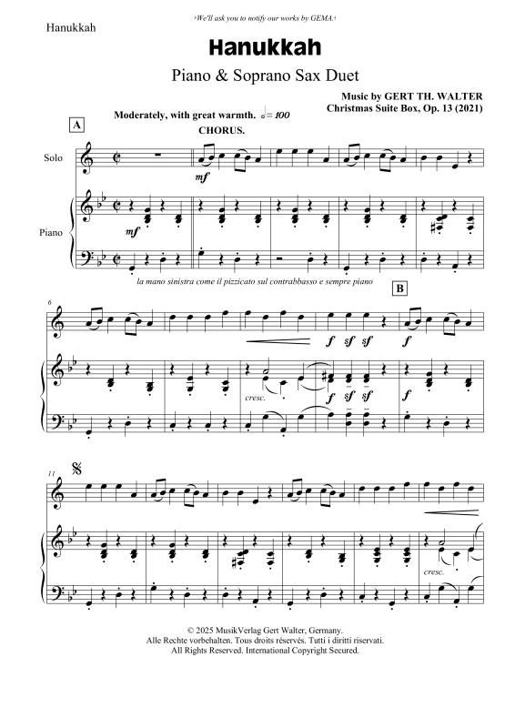 Produktbild zu: HanukkahGert Th. Walter