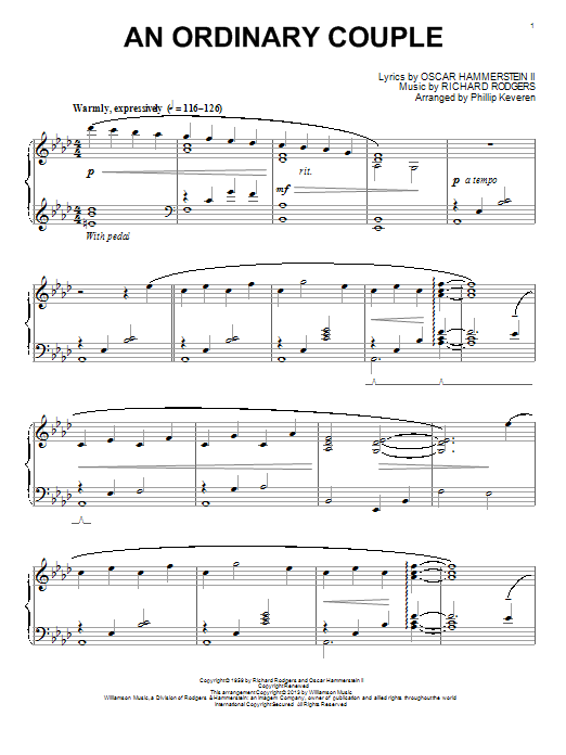 Product picture to: An Ordinary Couple (from The Sound Of Music) (arr. Phillip Keveren)