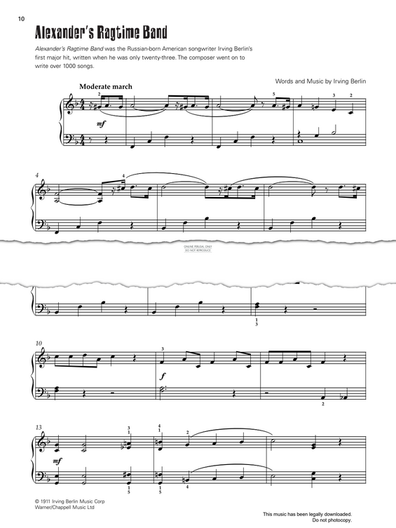 Produktbild zu: Alexander's Ragtime Band